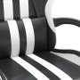 Black and white synthetic leather swivel gaming chair by , Gaming chairs - Ref: Foro24-349524, Price: 127,96 €, Discount: %