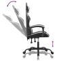 Silla gaming giratoria cuero sintético negro y blanco de , Sillones para videojuegos - Ref: Foro24-349524, Precio: 127,96 €, ...