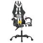 Black and white synthetic leather swivel gaming chair by , Gaming chairs - Ref: Foro24-349524, Price: 127,96 €, Discount: %