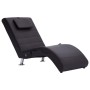 Diván de masaje con almohada de cuero artificial marrón de , Divanes - Ref: Foro24-281286, Precio: 221,70 €, Descuento: %