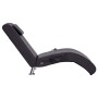 Diván de masaje con almohada de cuero artificial marrón de , Divanes - Ref: Foro24-281286, Precio: 221,70 €, Descuento: %