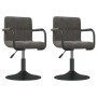 Swivel dining chairs 2 units dark gray velvet | Foro24|Onlineshop| Casa, Jardín y Más Foro24.es