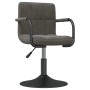 Swivel dining chairs 2 units dark gray velvet | Foro24|Onlineshop| Casa, Jardín y Más Foro24.es