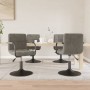 Swivel dining chairs 4 units light gray velvet | Foro24|Onlineshop| Casa, Jardín y Más Foro24.es