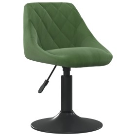 Dark green velvet dining chair