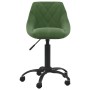 Silla de oficina de terciopelo verde oscuro de , Sillas de oficina - Ref: Foro24-3088849, Precio: 85,70 €, Descuento: %