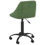 Silla de oficina de terciopelo verde oscuro de , Sillas de oficina - Ref: Foro24-3088849, Precio: 85,70 €, Descuento: %