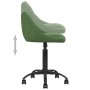 Silla de oficina de terciopelo verde oscuro de , Sillas de oficina - Ref: Foro24-3088849, Precio: 85,70 €, Descuento: %