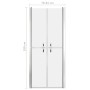 ESG frosted shower door 81x190 cm by vidaXL, shower doors - Ref: Foro24-148794, Price: 220,68 €, Discount: %