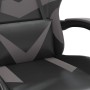 Silla gaming cuero sintético negro y gris de , Sillones para videojuegos - Ref: Foro24-3143846, Precio: 116,29 €, Descuento: %