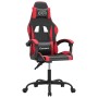 Black and red synthetic leather gaming chair by , Gaming chairs - Ref: Foro24-3143867, Price: 117,16 €, Discount: %