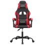 Black and red synthetic leather gaming chair by , Gaming chairs - Ref: Foro24-3143867, Price: 117,16 €, Discount: %