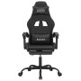 Silla gaming con reposapiés cuero sintético negro de , Sillones para videojuegos - Ref: Foro24-3143886, Precio: 127,03 €, Des...