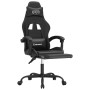 Gaming chair with footrest synthetic leather black by , Gaming chairs - Ref: Foro24-3143886, Price: 127,03 €, Discount: %