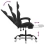 Silla gaming con reposapiés cuero sintético negro de , Sillones para videojuegos - Ref: Foro24-3143886, Precio: 127,03 €, Des...