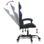 Silla gaming cuero sintético negro y azul de , Sillones para videojuegos - Ref: Foro24-3143890, Precio: 117,94 €, Descuento: %