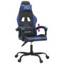 Black and blue synthetic leather gaming chair by , Gaming chairs - Ref: Foro24-3143890, Price: 117,94 €, Discount: %