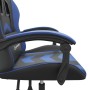 Black and blue synthetic leather gaming chair by , Gaming chairs - Ref: Foro24-3143890, Price: 117,94 €, Discount: %