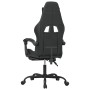 Silla gaming con reposapiés cuero sintético negro de , Sillones para videojuegos - Ref: Foro24-3143838, Precio: 127,24 €, Des...