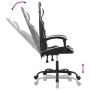 Silla gaming cuero sintético negro y blanco de , Sillones para videojuegos - Ref: Foro24-3143871, Precio: 117,16 €, Descuento: %