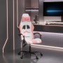 White and pink synthetic leather gaming chair by , Gaming chairs - Ref: Foro24-3143899, Price: 118,79 €, Discount: %