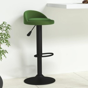 Dark green velvet kitchen stool