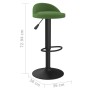 Dark green velvet kitchen stool | Foro24|Onlineshop| Casa, Jardín y Más Foro24.es