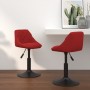 Swivel dining chairs 2 pcs red red velvet red | Foro24|Onlineshop| Casa, Jardín y Más Foro24.es