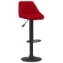 Red wine velvet kitchen stool | Foro24|Onlineshop| Casa, Jardín y Más Foro24.es