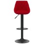 Red wine velvet kitchen stool | Foro24|Onlineshop| Casa, Jardín y Más Foro24.es