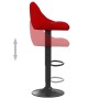 Red wine velvet kitchen stool | Foro24|Onlineshop| Casa, Jardín y Más Foro24.es