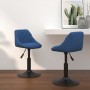 Swivel dining chairs 2 pcs blue velvet | Foro24|Onlineshop| Casa, Jardín y Más Foro24.es