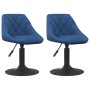 Swivel dining chairs 2 pcs blue velvet | Foro24|Onlineshop| Casa, Jardín y Más Foro24.es