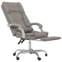 Reclining office chair with massage taupe gray fabric | Foro24|Onlineshop| Casa, Jardín y Más Foro24.es