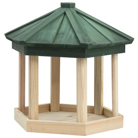 Octagonal bird feeder solid fir wood 33x30 cm by vidaXL, Bird feeders - Ref: Foro24-314816, Price: 34,73 €, Discount: %