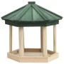 Octagonal bird feeder solid fir wood 33x30 cm by vidaXL, Bird feeders - Ref: Foro24-314816, Price: 34,73 €, Discount: %