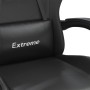 Swivel gaming chair with footrest in black synthetic leather by , Gaming chairs - Ref: Foro24-349587, Price: 127,03 €, Discou...