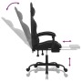 Silla gaming giratoria y reposapiés cuero sintético negro de , Sillones para videojuegos - Ref: Foro24-349587, Precio: 127,03...