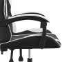 Silla gaming giratoria cuero sintético negro y blanco de , Sillones para videojuegos - Ref: Foro24-349572, Precio: 117,16 €, ...