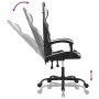 Silla gaming giratoria cuero sintético negro y blanco de , Sillones para videojuegos - Ref: Foro24-349572, Precio: 117,16 €, ...