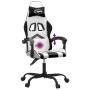 Swivel gaming chair synthetic leather black and white by , Gaming chairs - Ref: Foro24-349601, Price: 118,79 €, Discount: %