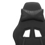 Swivel gaming chair with footrest in black synthetic leather by , Gaming chairs - Ref: Foro24-349539, Price: 127,24 €, Discou...