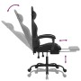 Drehbarer Gaming-Stuhl mit Fußstütze aus schwarzem Kunstleder von , Gaming-Stühle - Ref: Foro24-349539, Preis: 127,24 €, Raba...