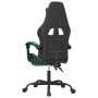 Swivel gaming chair and footrest synthetic leather black green by , Gaming chairs - Ref: Foro24-349558, Price: 126,93 €, Disc...