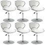 Dining chairs 6 units synthetic leather white | Foro24|Onlineshop| Casa, Jardín y Más Foro24.es