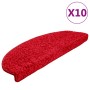 Alfombrillas de escalera 10 unidades rojo 65x21x4 cm de , Alfombrillas para escalones - Ref: Foro24-149813, Precio: 57,33 €, ...