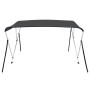 Toldo Bimini de 3 arcos gris antracita 183x196x137 cm de vidaXL, Cubiertas para almacenamiento de barcas - Ref: Foro24-93136,...