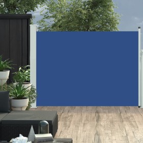 Einziehbare blaue Gartenmarkise 120x500 cm