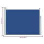 Einziehbare blaue Gartenmarkise 120x500 cm | Foro24|Onlineshop| Casa, Jardín y Más Foro24.es