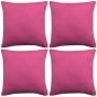 Cushion covers 4 pcs pink linen look 40x40 cm by , Cushions - Ref: Foro24-131570, Price: 22,17 €, Discount: %